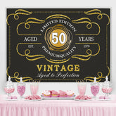Lofaris Limited Edition 50 Premium Quality Birthday Backdrop